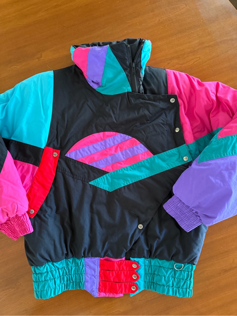 Vintage 80s 90s Peregrine Sun Valley Colorblock Ski Jacket Women’s Small